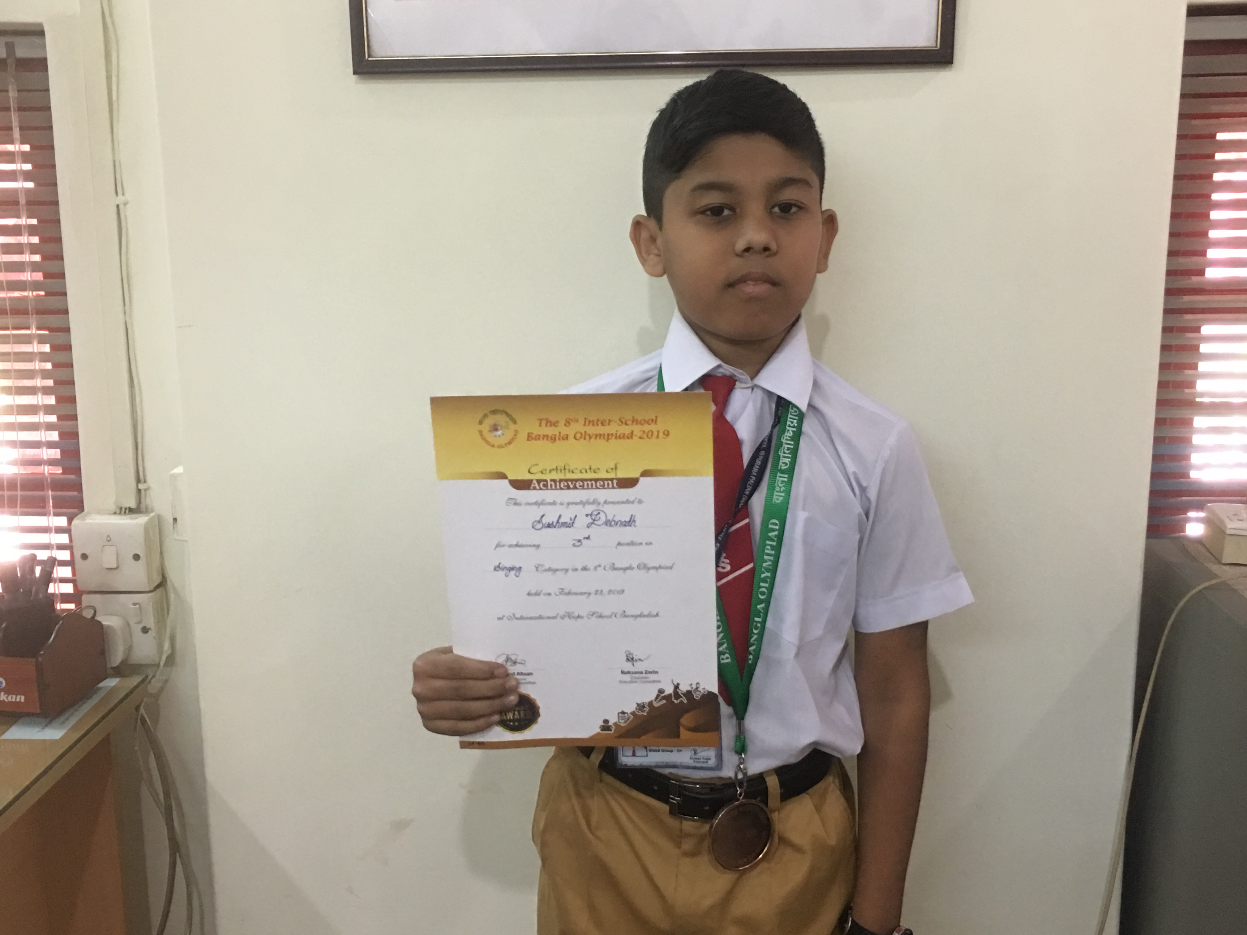The 8th Inter-School Bangla Olympiad 2019 held on International Hope School. Picture